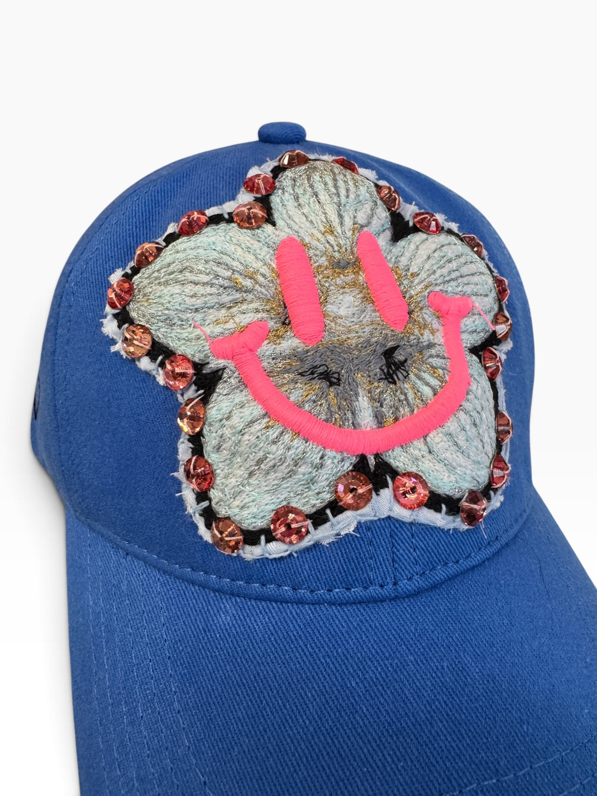 Smile cap blue