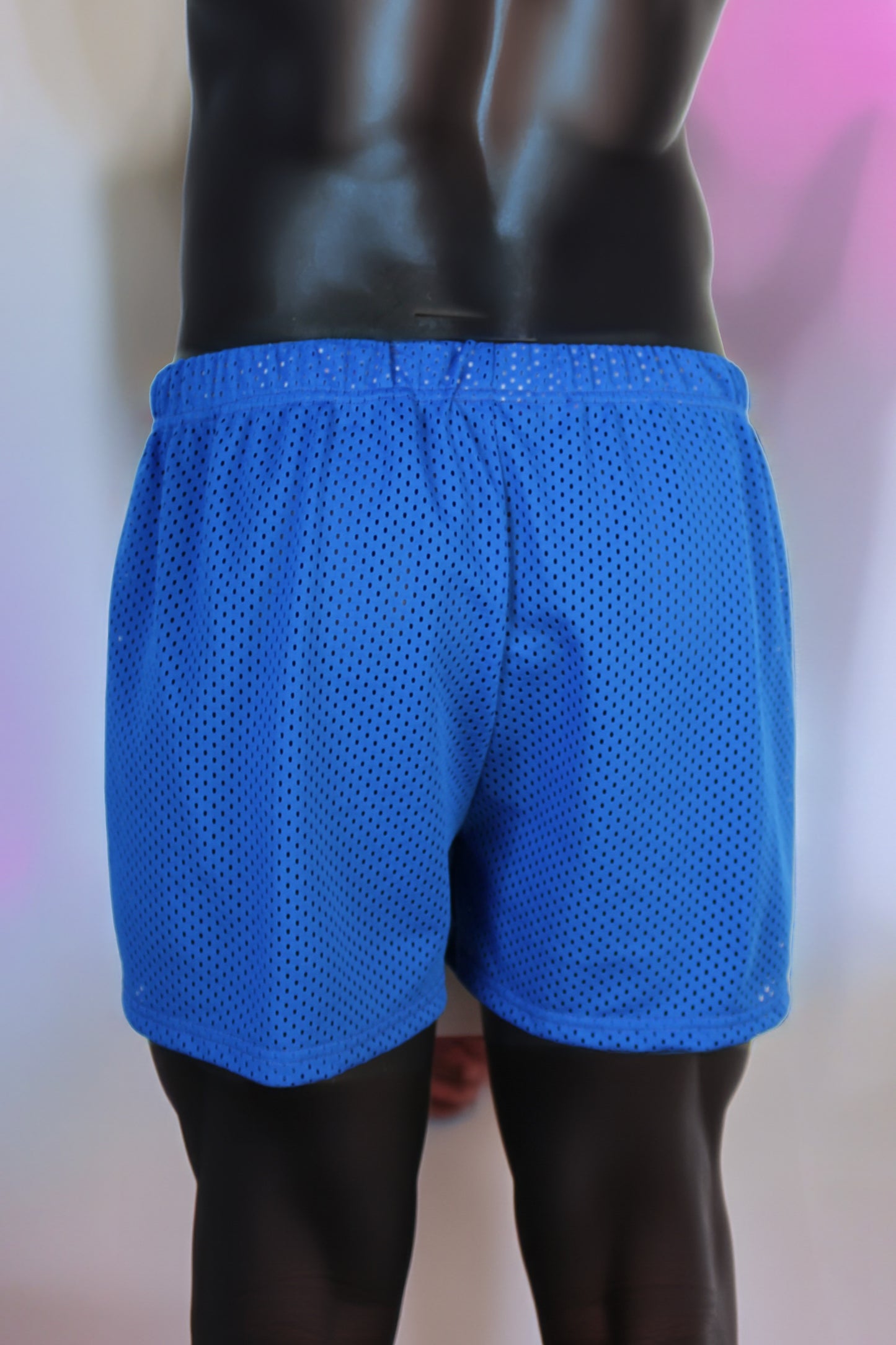 BOXERSHORT MESH BLUE AND ORANGE