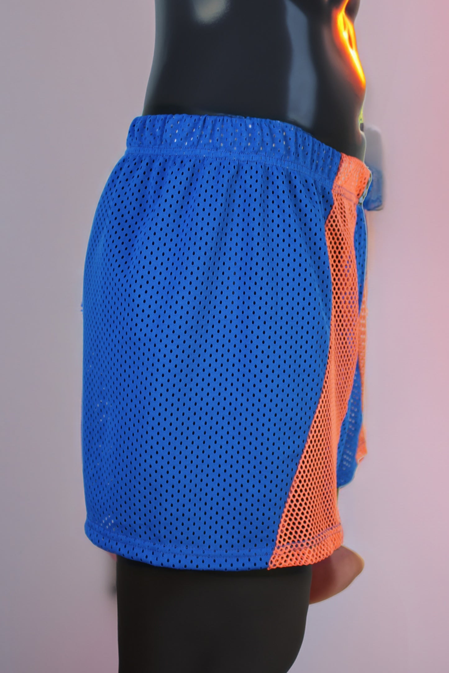 BOXERSHORT MESH BLUE AND ORANGE