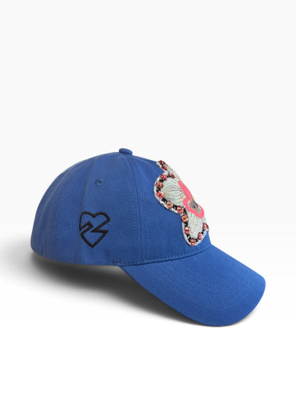 Smile cap blue