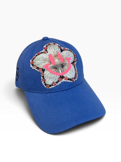 Smile cap blue
