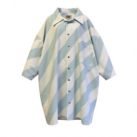 Big Shirt Blue and White stripes