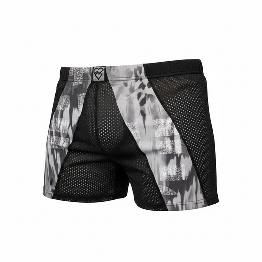 Boxershort Black mesh with Panter