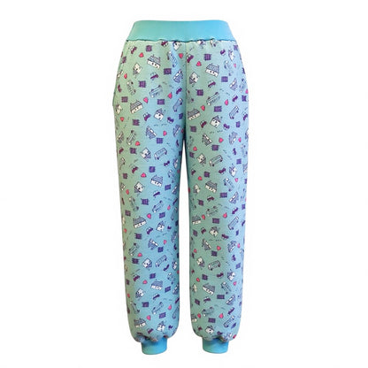 Pants love, cars, houses